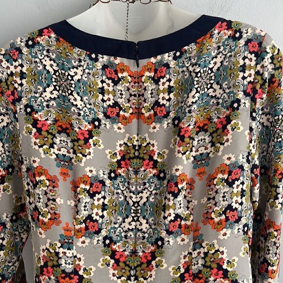 J. Crew 100% Silk Misty Fog floral Shift dress Women’s size 2 - Picture 13 of 16